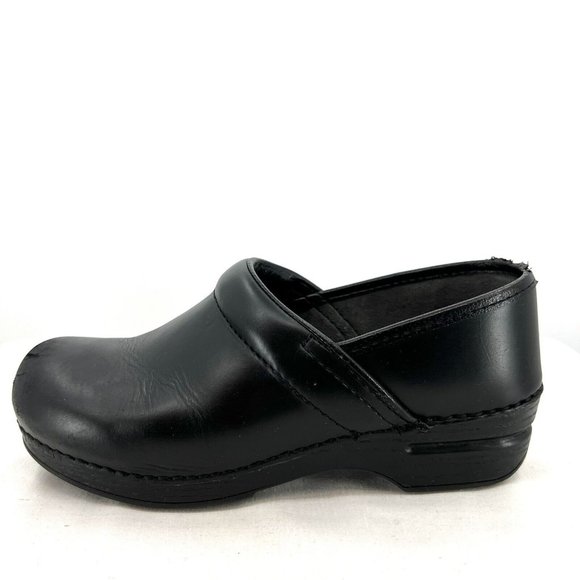 Dansko XP Black Leather Clogs Womens 39 US 8.5 9 - Picture 4 of 10